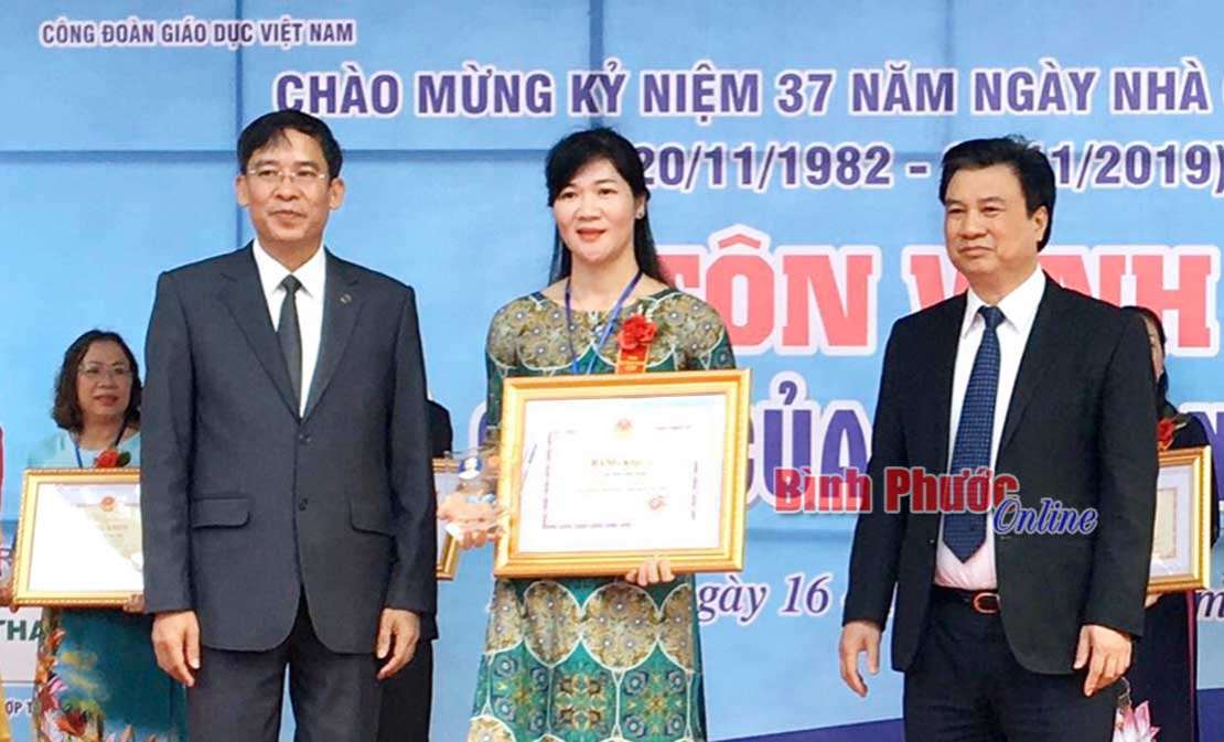 2 giáo viên Bình Phước được tôn vinh “Nhà giáo của năm”