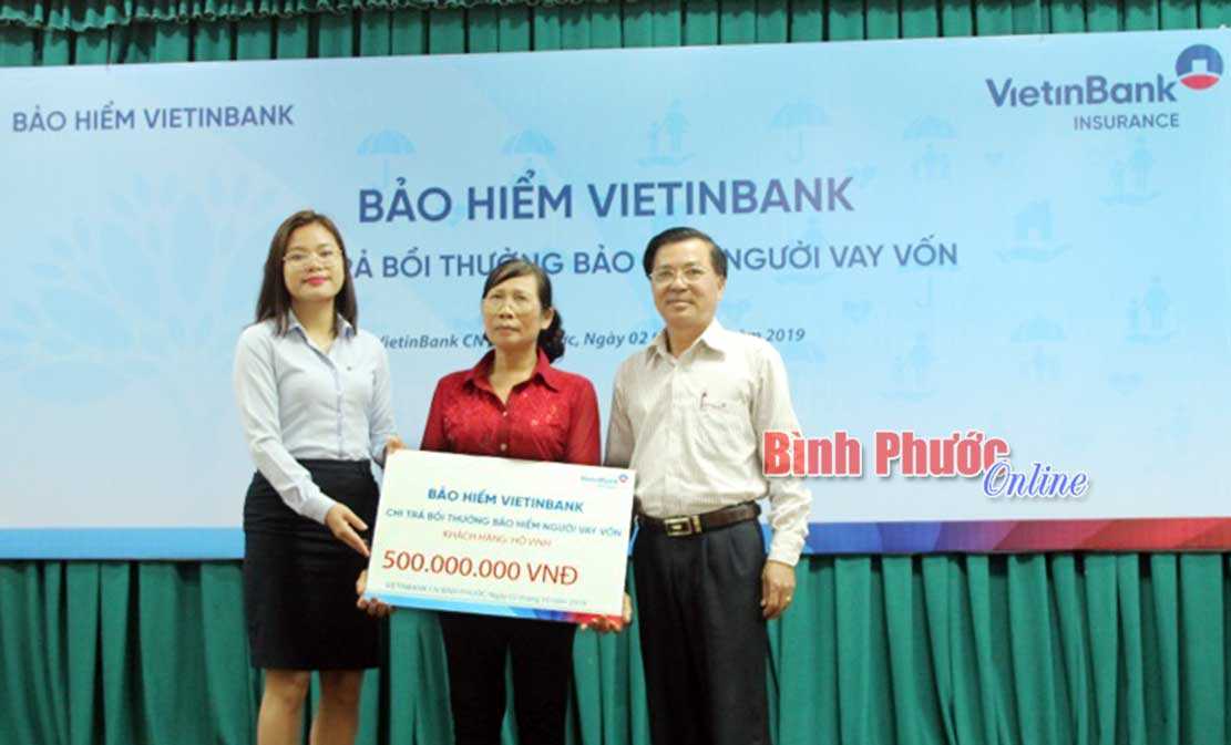 Bảo hiểm Vietinbank chi trả 600 triệu đồng quyền lợi bảo hiểm người vay vốn