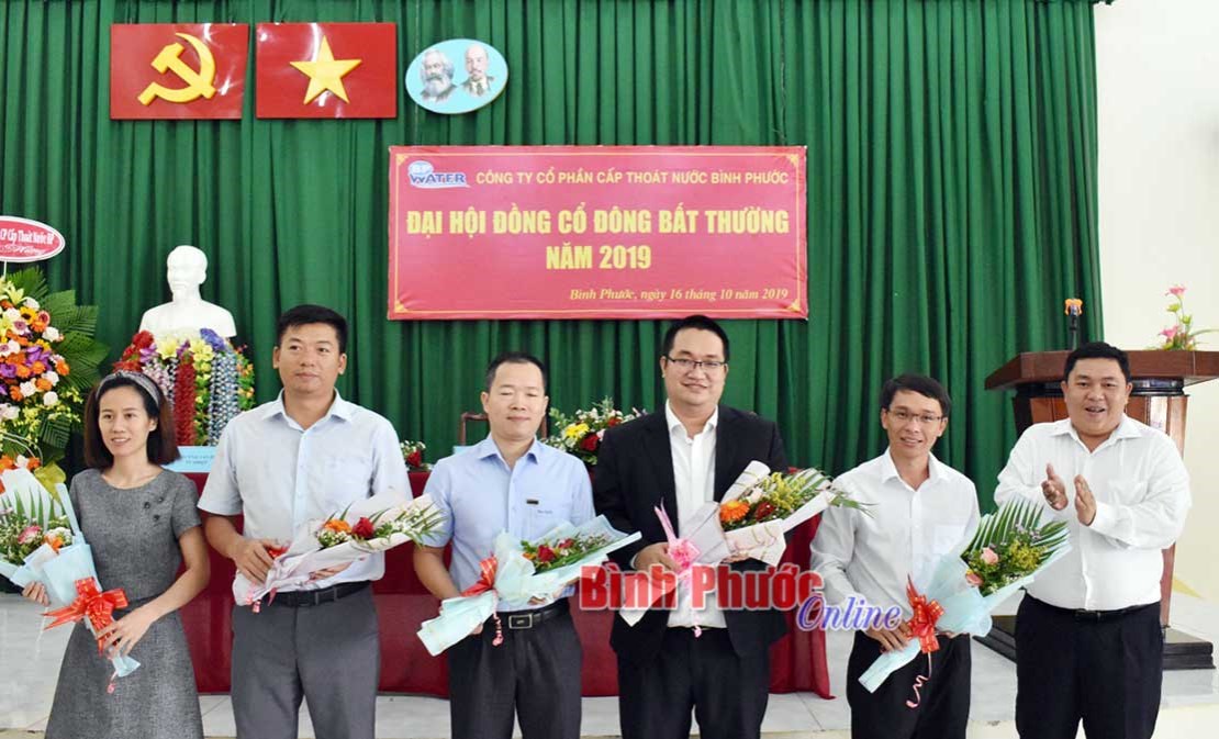 C&ocirc;ng ty cấp tho&aacute;t nước B&igrave;nh Phước đại h&ocirc;̣i b&acirc;́t thường b&acirc;̀u chủ tịch HĐQT
