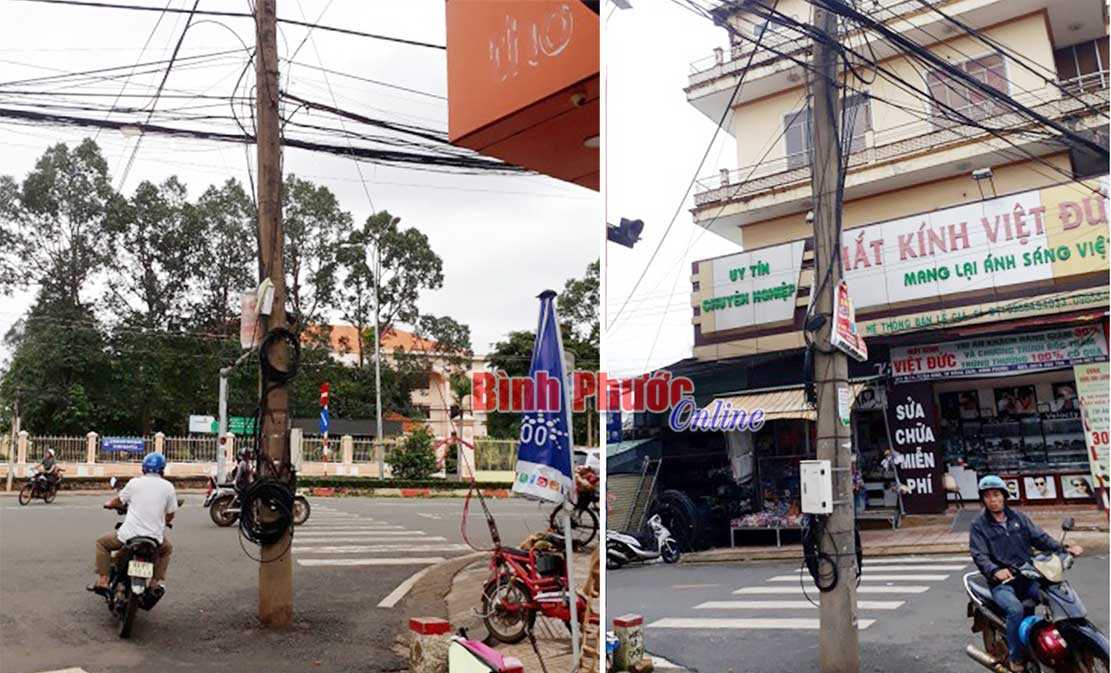 Cột điện nguy hiểm