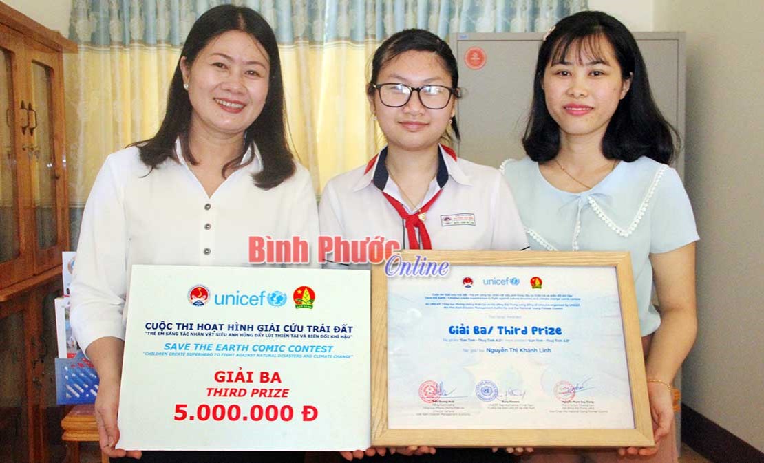 Nguyễn Thị Khánh Linh đạt giải ba toàn quốc “Giải cứu trái đất”