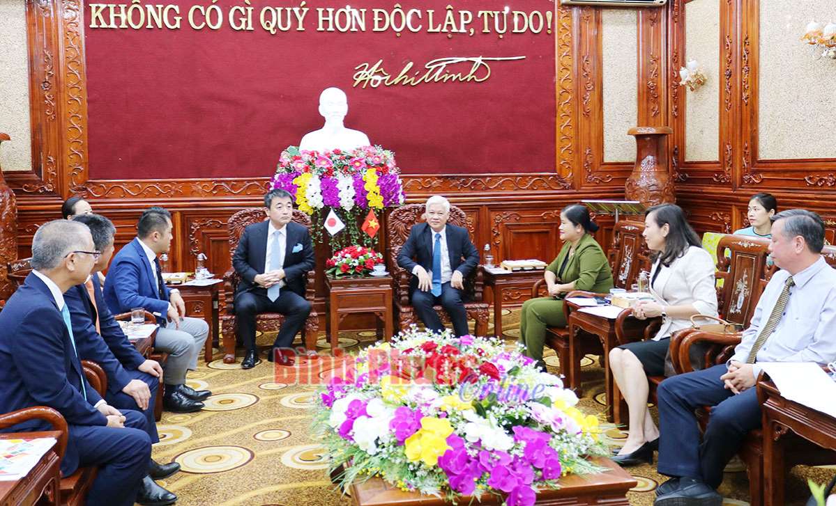 Th&uacute;c đẩy hợp t&aacute;c kinh tế song phương B&igrave;nh Phước v&agrave; Nhật Bản