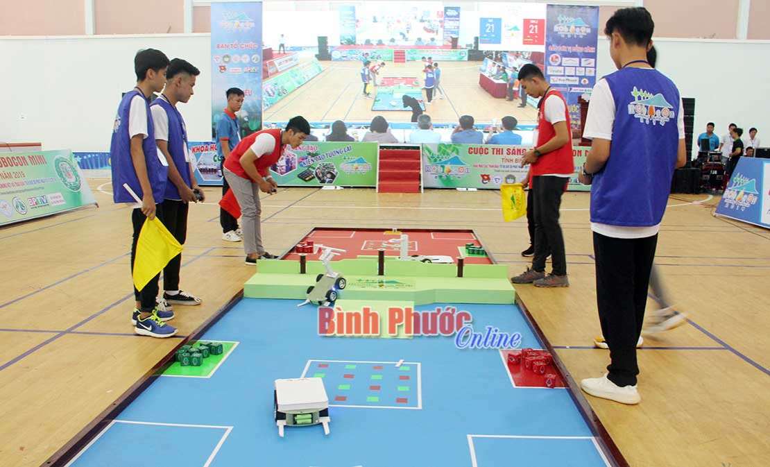 35 đội tham gia cuộc thi Robocon mini tỉnh Bình Phước năm 2019