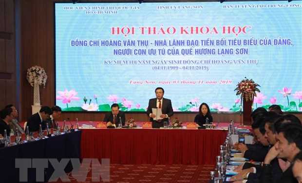 Đồng chí Hoàng Văn Thụ - Nhà lãnh đạo tiền bối tiêu biểu của Đảng