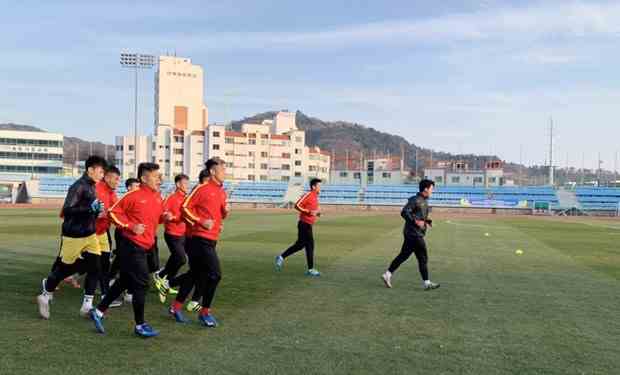 Đội tuyển U23 Việt Nam chăm chỉ tập luyện ở miền Nam Hàn Quốc