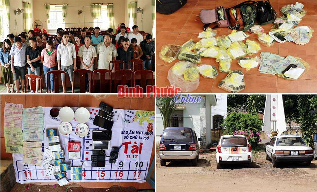 Triệt ph&aacute; một sới bạc lớn trong l&ocirc; cao su ở Phú Ri&ecirc;̀ng