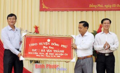 Đồng Phú giới thiệu nhân sự bầu chức danh Bí thư Huyện ủy