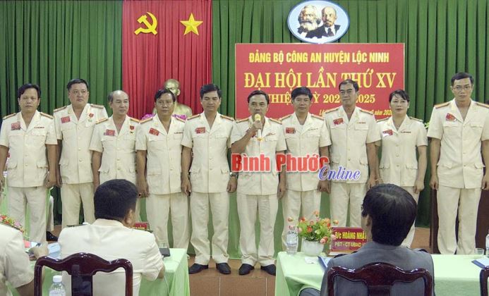 Đại hội Đảng bộ Công an huyện Lộc Ninh lần thứ XV