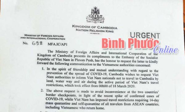 Đảm bảo việc vận tải hàng hóa qua biên giới chung không bị gián đoạn