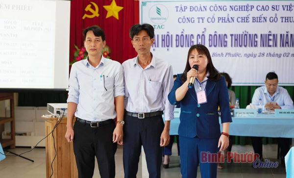 Đại hội cổ đ&ocirc;ng thường ni&ecirc;n C&ocirc;ng ty cổ phần chế biến gỗ Thuận An