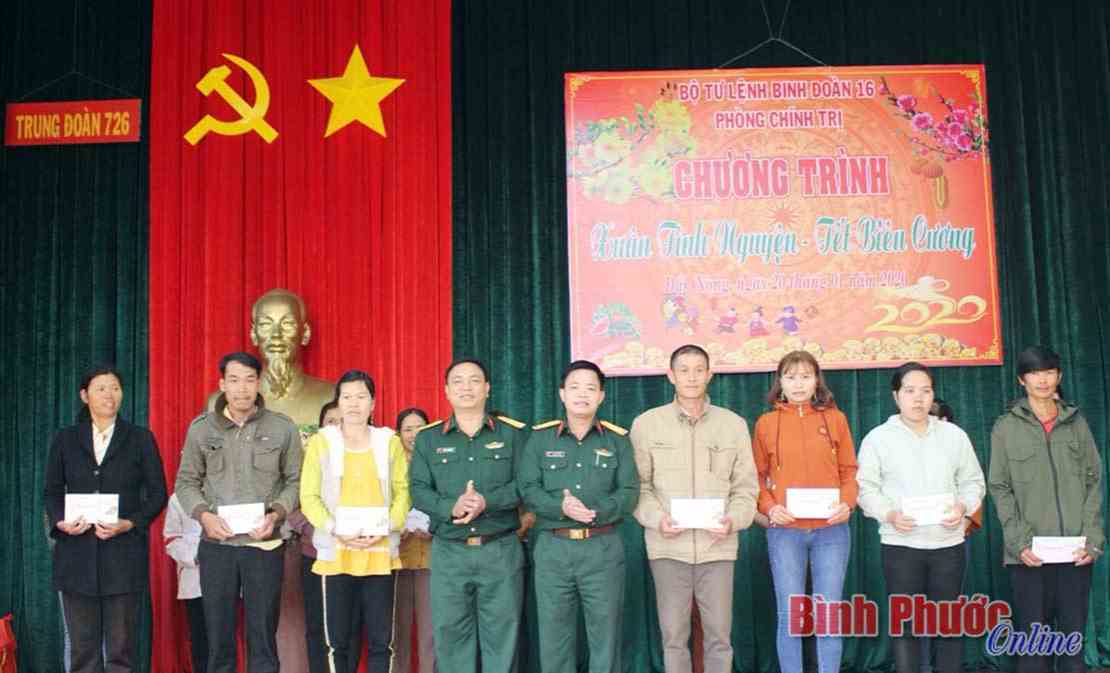 Binh đoàn 16 tặng quà tết xuân Canh Tý 2020