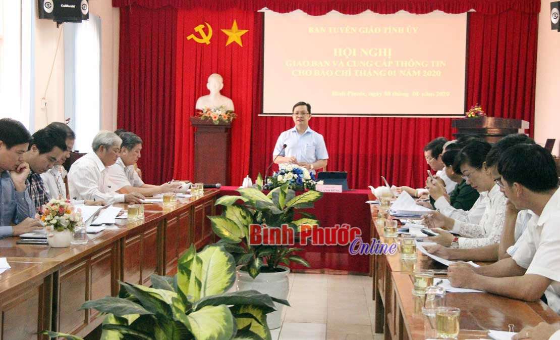 Giao ban và cung cấp thông tin cho báo chí tháng 1-2020