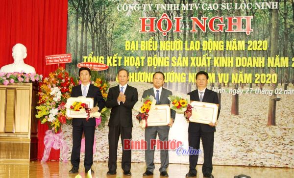 Cao su Lộc Ninh đạt tổng doanh thu 542 tỷ đồng