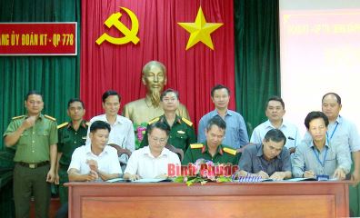 Đo&agrave;n Kinh tế - Quốc ph&ograve;ng 778 phối hợp x&acirc;y dựng địa b&agrave;n an to&agrave;n