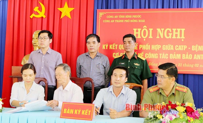 Ký kết quy chế phối hợp đảm bảo an ninh trật tự tại các bệnh viện, cơ sở y tế