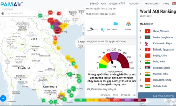 Chất lượng không khí tới ngưỡng ‘nâu’: Cảnh báo khẩn cấp về sức khỏe