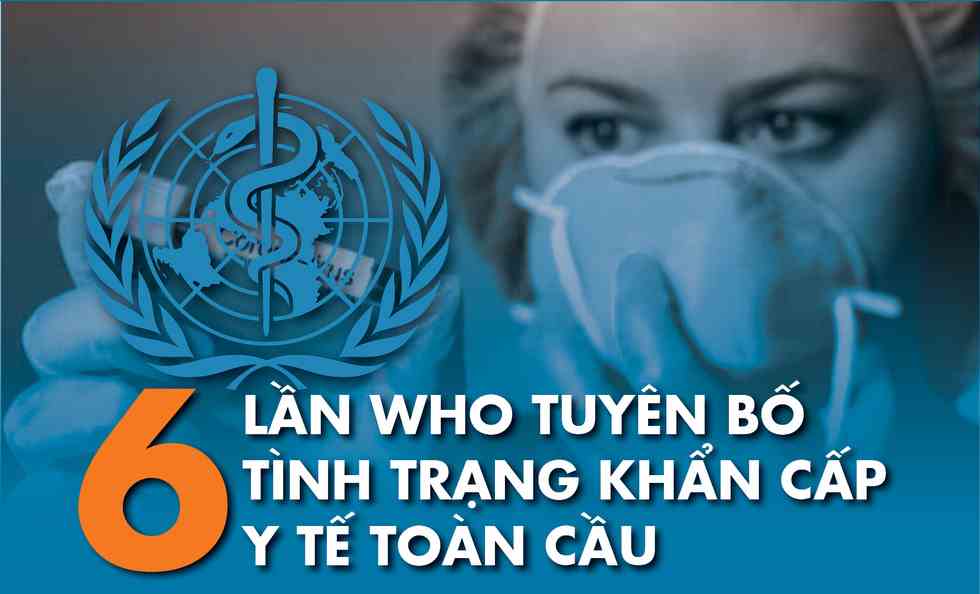 6 lần WHO ban bố tình trạng khẩn cấp y tế toàn cầu