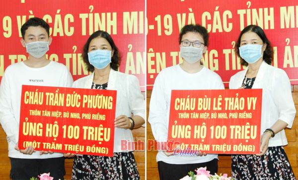 Chủ tịch UBND tỉnh, nói “ngưỡng mộ 2 học sinh”