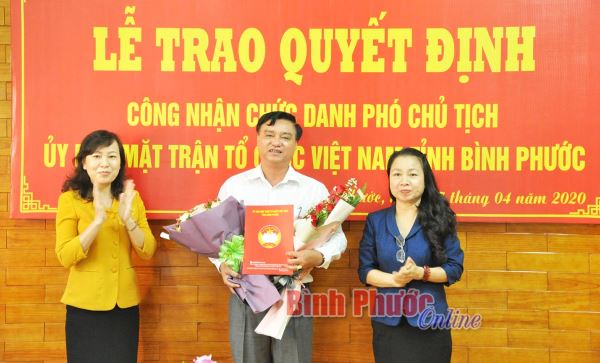 Công nhận chức danh Phó chủ tịch Ủy ban MTTQ VN tỉnh đối với ông Vũ Long Sơn