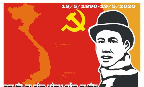 'Người đi t&igrave;m h&igrave;nh của nước' đoạt giải Nhất tranh cổ động về B&aacute;c Hồ