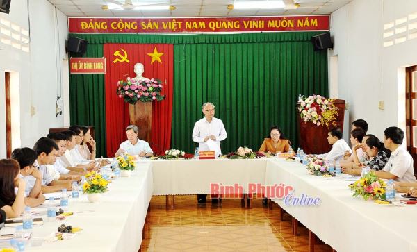 Hội đồng nhân dân tỉnh giám sát tình hình thực hiện Nghị quyết tại thị xã Bình Long