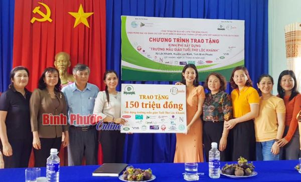 Hội Liên hiệp phụ nữ tỉnh vận động kinh phí xây dựng trường mẫu giáo