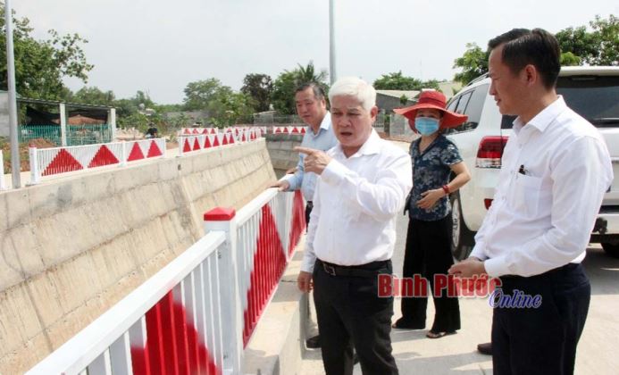 Kiểm tra tiến độ xây dựng các công trình chào mừng Đại hội Đảng bộ tỉnh