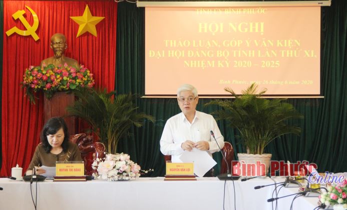 Nhiều ý kiến góp ý tâm huyết cho dự thảo báo cáo chính trị trình Đại hội Đảng bộ tỉnh lần thứ XI