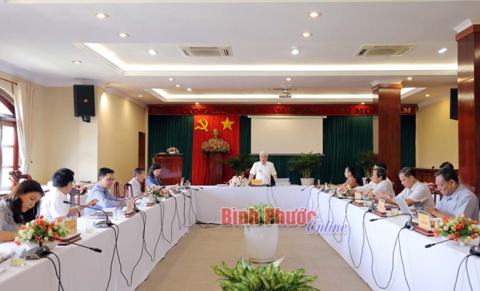 Thường trực Tỉnh ủy thông qua dự thảo văn kiện Đại hội Đảng bộ huyện Hớn Quản