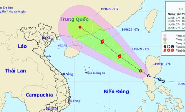 Áp thấp nhiệt đới vào Biển Đông gây gió giật cấp 9, có khả năng thành bão ngày mai