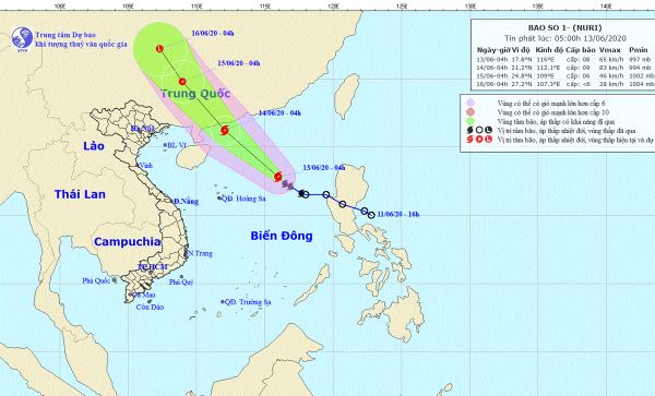 Bão số 1 có khả năng mạnh thêm, nhiều nơi vẫn nắng nóng
