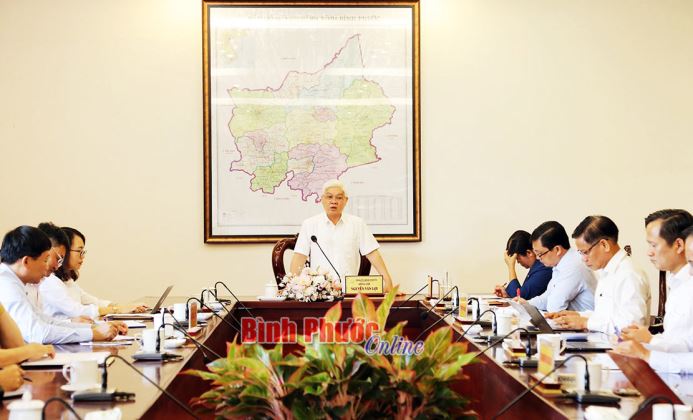 Bí thư Tỉnh ủy Nguyễn Văn Lợi làm việc với Tiểu ban tổ chức, phục vụ Đại hội Đảng bộ tỉnh