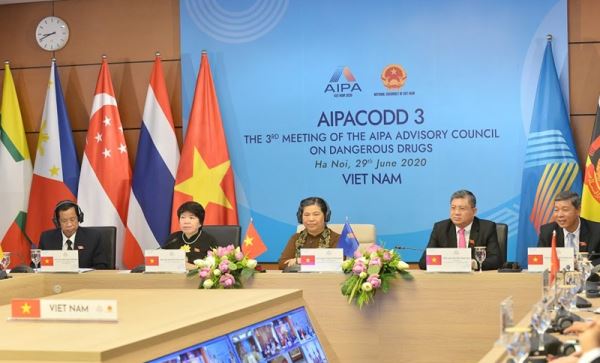 Hội nghị trực tuyến Hội đồng tư vấn Liên minh nghị viện các quốc gia Đông Nam Á về ma túy