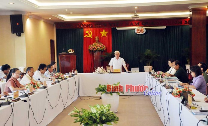 Ban Thường vụ Tỉnh ủy thông qua văn kiện Đại hội Đảng bộ huyện Lộc Ninh nhiệm kỳ 2020 - 2025