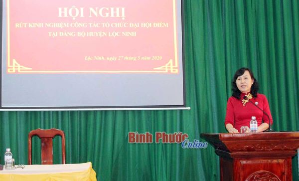 Thường trực Tỉnh ủy rút kinh nghiệm sau Đại hội Đảng bộ Lộc Ninh
