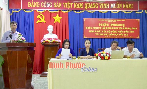 Phản biện xã hội với dự thảo Nghị quyết HĐND tỉnh lĩnh vực Giáo dục - Đào tạo