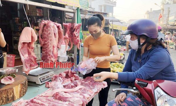 Giá thịt heo đã giảm