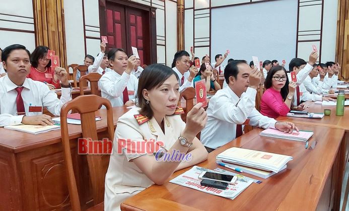 Đồng chí Phạm Thụy Luân trúng cử chức danh Bí thư Thị ủy Phước Long khóa XII, nhiệm kỳ 2020-2025