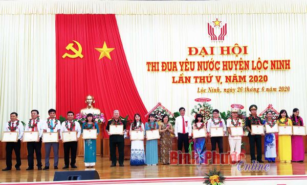 Đại hội thi đua yêu nước huyện Lộc Ninh lần thứ V, năm 2020