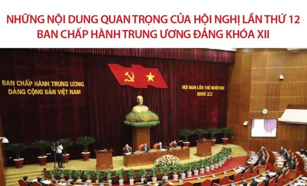 Những nội dung quan trọng của Hội nghị 12 Ban Chấp hành TW Đảng