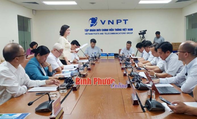 Lãnh đạo tỉnh làm việc với Tập đoàn Bưu chính Viễn thông Việt Nam