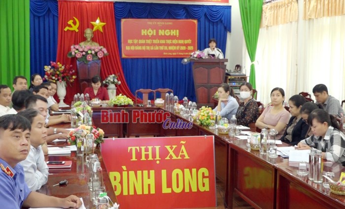 Bình Long triển khai Nghị quyết Đại hội Đảng bộ thị xã lần thứ XII