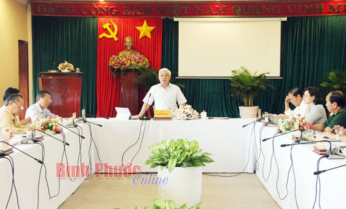 Ban thường vụ Tỉnh ủy th&ocirc;ng qua văn kiện Đại hội Đảng bộ huyện B&ugrave; Đăng