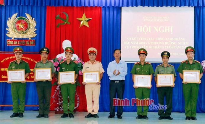 Công an huyện Bù Đốp đạt nhiều thành tích nổi bật trong 6 tháng đầu năm 2020