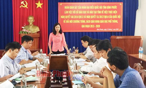 Gi&aacute;m s&aacute;t thực hiện đổi mới chương tr&igrave;nh, s&aacute;ch gi&aacute;o dục phổ th&ocirc;ng tại Sở Gi&aacute;o dục v&agrave; Đ&agrave;o tạo 