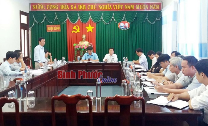 Sở nông nghiệp và phát triển nông thôn làm việc với huyện Bù Đốp