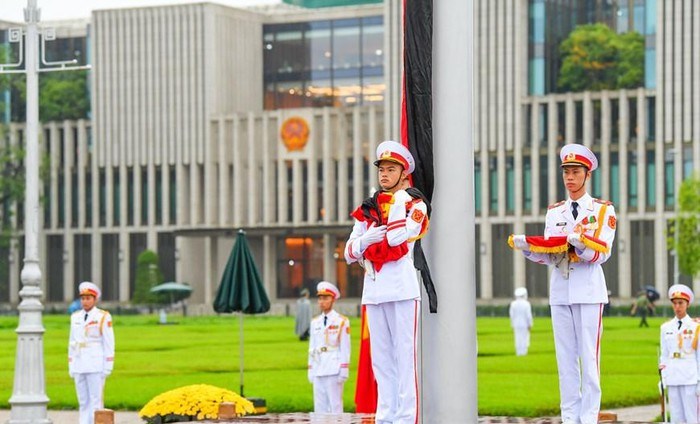 Lễ thượng cờ rủ Quốc tang nguyên Tổng bí thư Lê Khả Phiêu