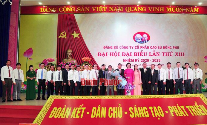 Ông Hồ Cường tái cử Bí thư Đảng ủy Công ty Cổ phần Cao su Đồng Phú