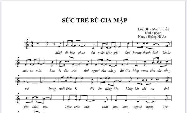 Ra mắt ca kh&uacute;c &ldquo;Sức trẻ B&ugrave; Gia Mập&rdquo;