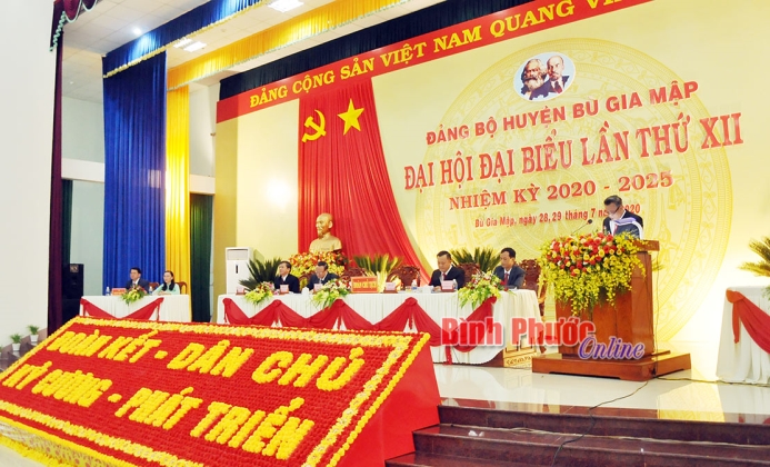 Khai mạc Đại hội đại biểu Đảng bộ huyện Bù Gia Mập lần thứ XII, nhiệm kỳ 2020-2025